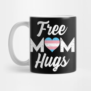 Free Mom Hugs - Transgender Pride Flag Mug